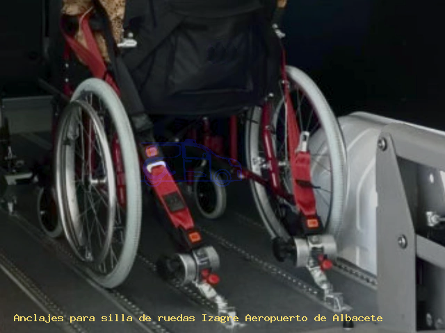 Sujección de silla de ruedas Izagre Aeropuerto de Albacete